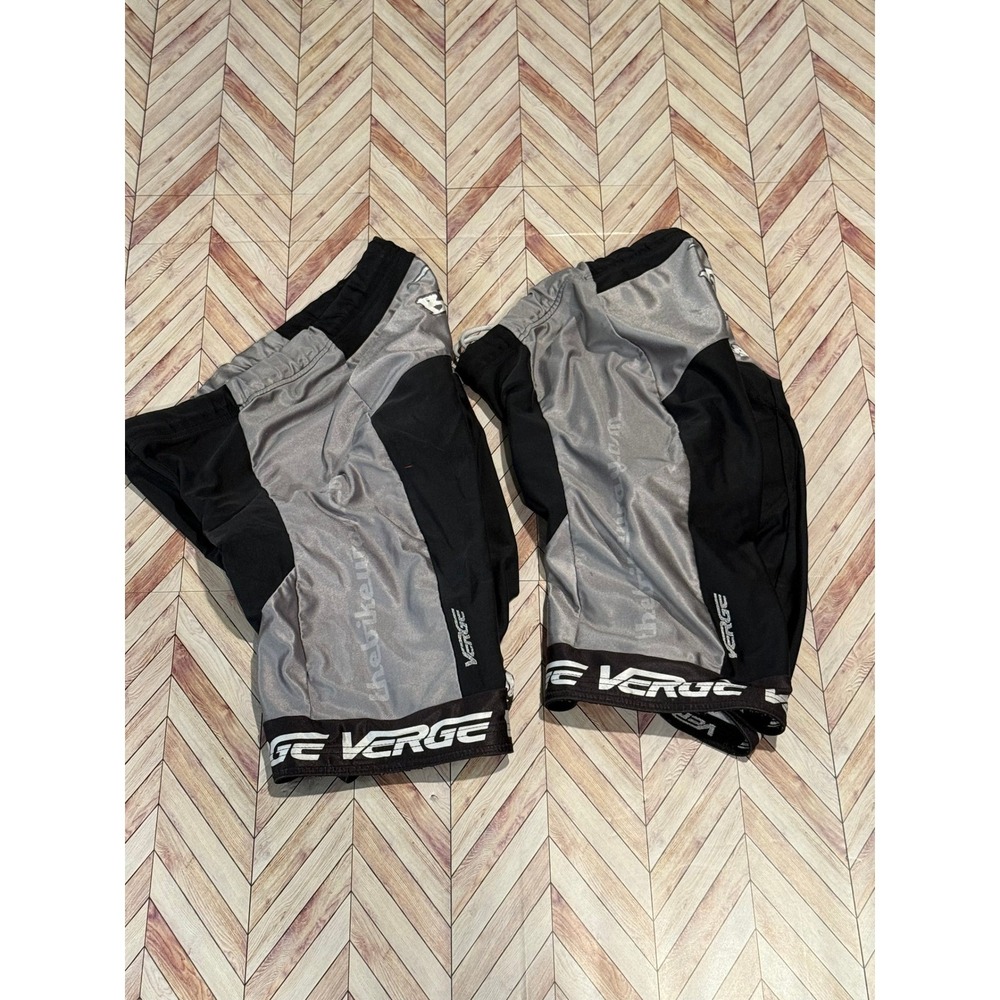 LOT‎ Verge Sport Racing Padded Cycling Shorts Black Gray Large